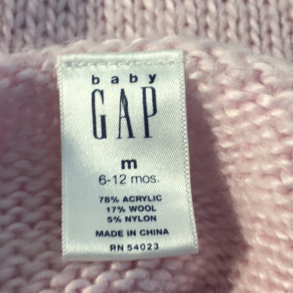 {Baby Gap}6-12 mo Pink SleevelessSweaterDress - Picture 3 of 4